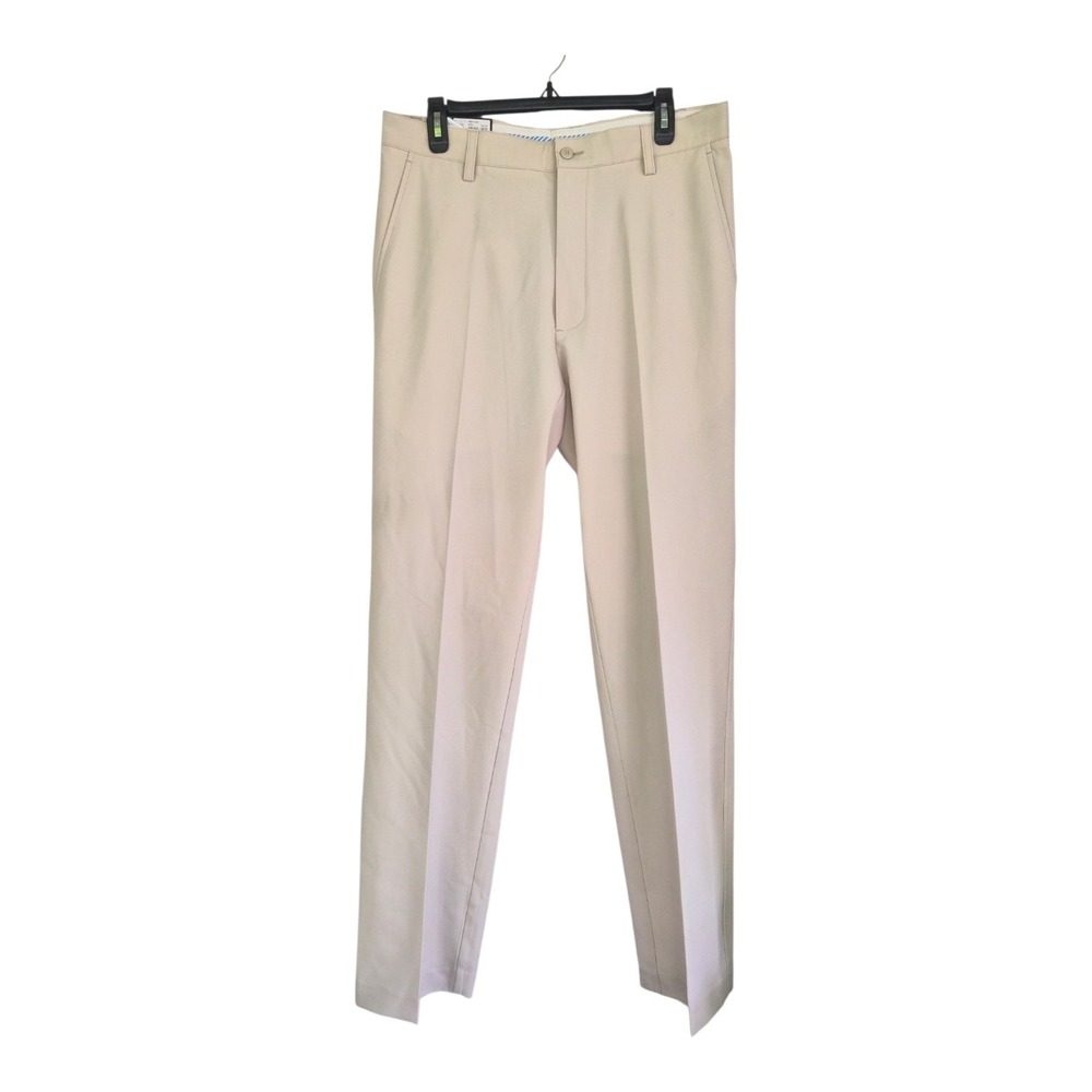 NWT FootJoy Performance Golf Pants Stone Khaki W34 L34 Stretch Moisture Wicking
